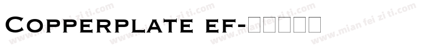 Copperplate ef字体转换